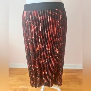 Halogen midi pleated skirt large